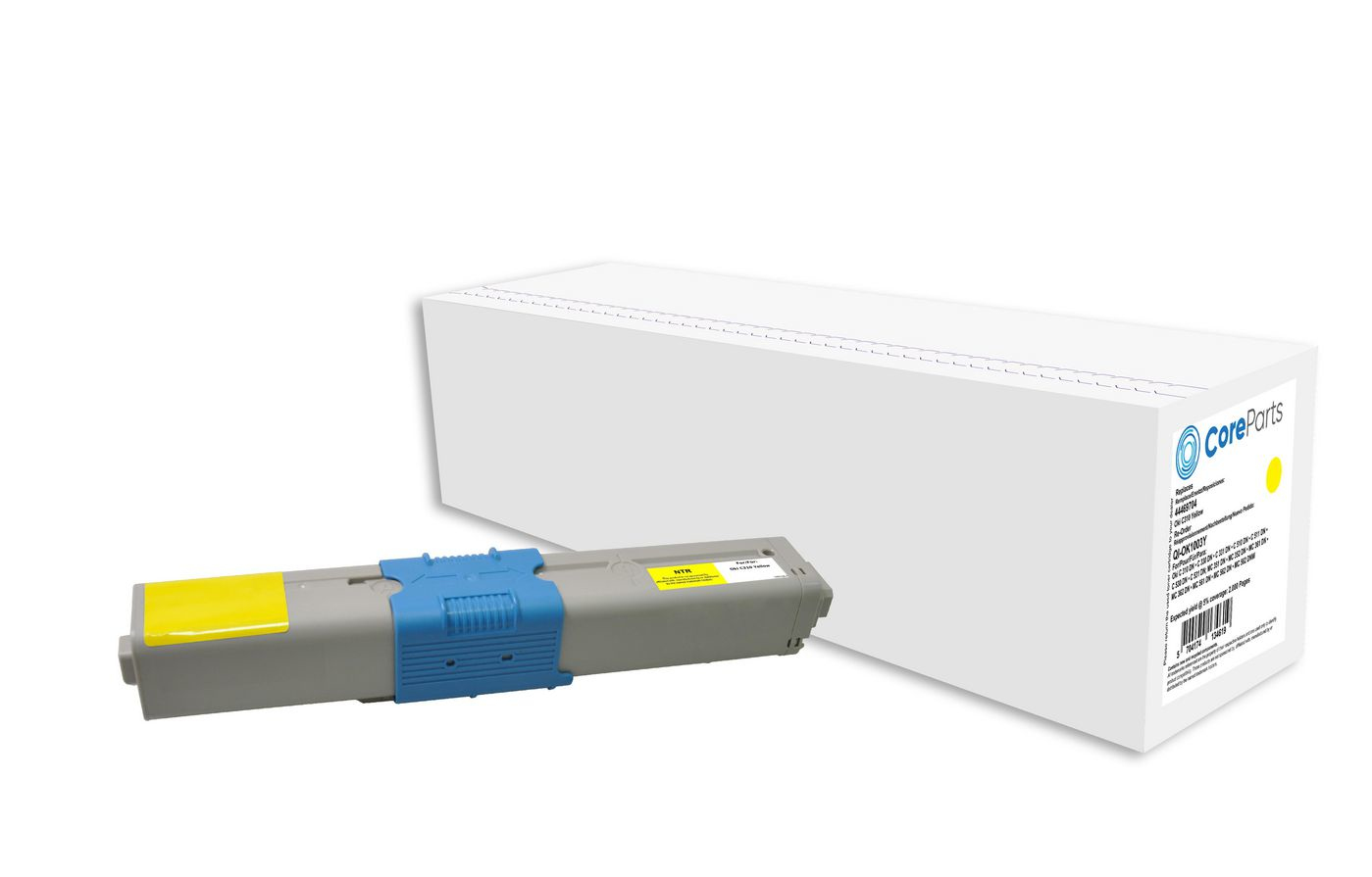 CoreParts QI-OK1003Y toner cartridge 1 pc(s) Compatible Yellow
