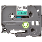 Brother TZE741G label-making tape Black on green TZe