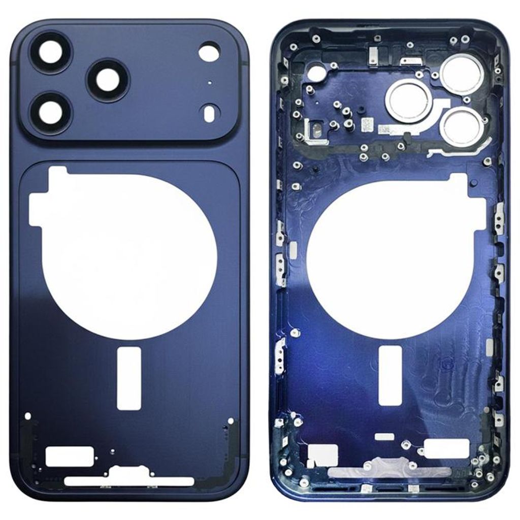 EU Product - iPhone 17 Pro Middle Frame with Camera Lens Cover - Deep Blue thumbnail
