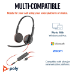 POLY Blackwire 3225 Stereo USB-C Headset +3.5mm Plug +USB-C/A Adapter (Bulk)