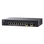 Cisco Small Business SG350-10SFP Managed L2/L3 Black 1U