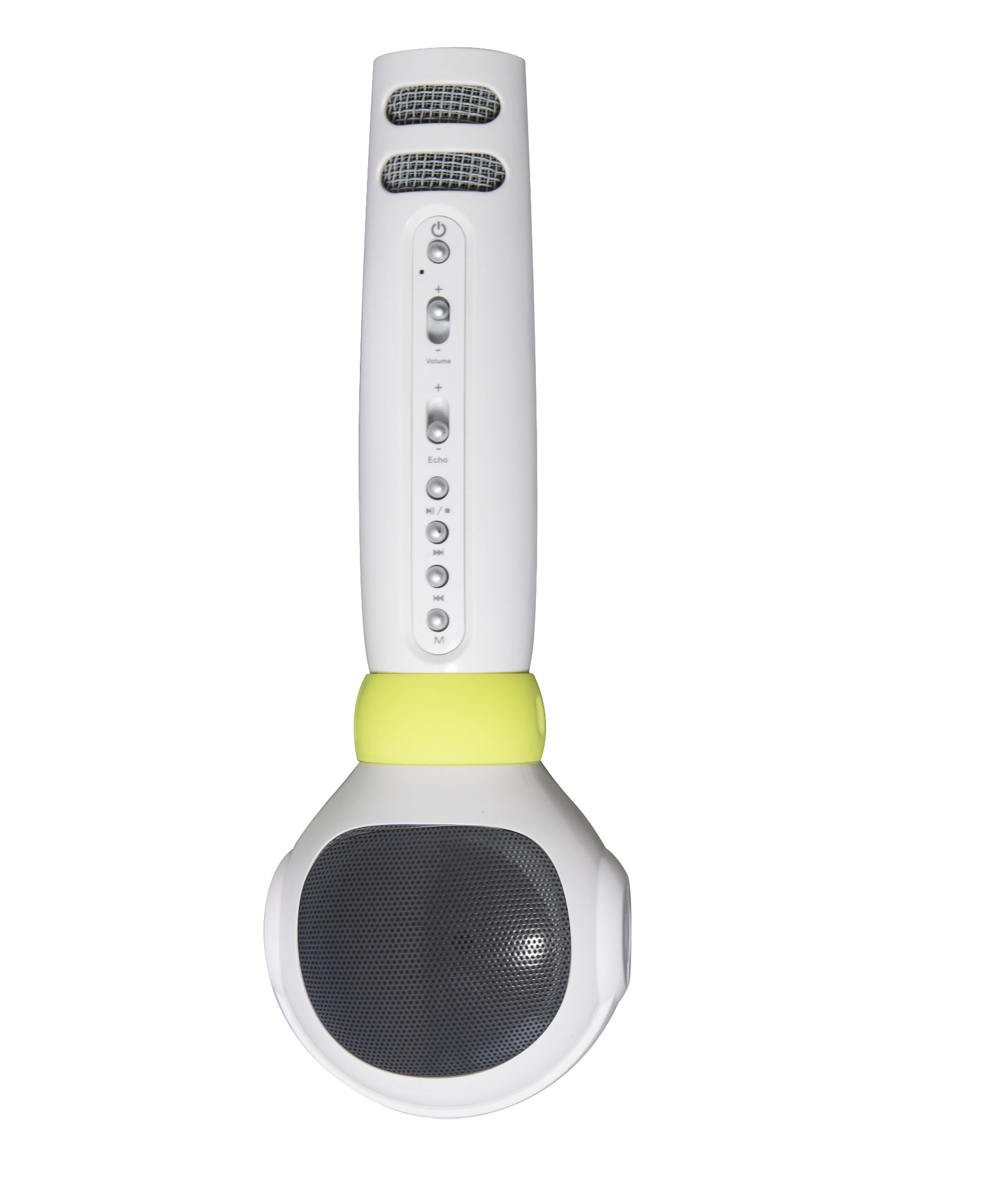 MusicMan BT-X36 White. Yellow Karaoke microphone
