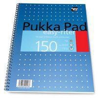 Pukka Pad Ruled Metallic Wirebound Easy-Riter Notepad 150 Pages A4 White (3 Pack) ERM009