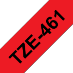 Brother TZE-461 DirectLabel black on red Laminat 36mm x 8m for Brother P-Touch TZ 3.5-36mm/HSE/6-36mm