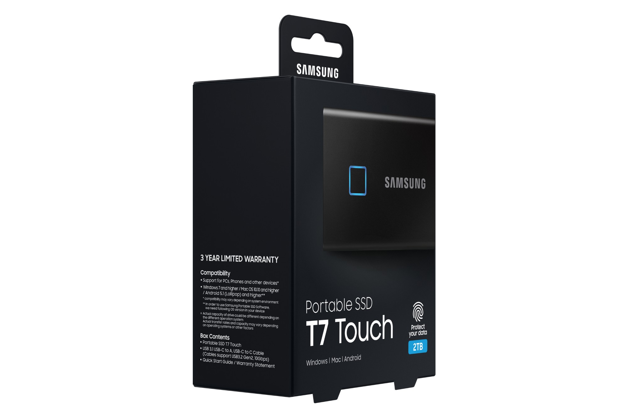 お歳暮 T7 Touch Touch External 2TB MU-PC2T0K/IT ブラック SSD - www