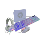 Vortred Berry teclado Ratón incluido Juego USB Inglés Blanco