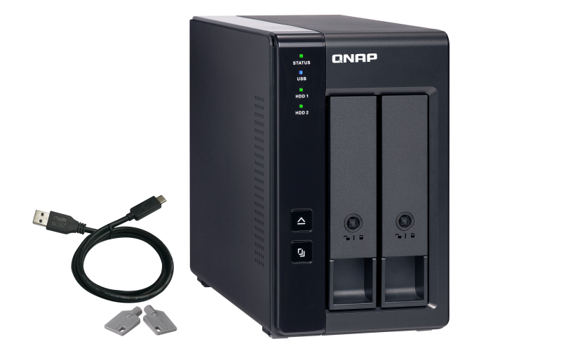 QNAP TR-002 HDD/SSD enclosure Black 2.5/3.5