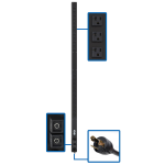 Tripp Lite PDUV30 power distribution unit (PDU) 24 AC outlet(s) 0U Black