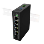 Lanberg ILFE-4P-1GE-1S-90 network switch Unmanaged Fast Ethernet (10/100) Power over Ethernet (PoE) 1U Black