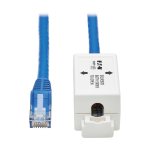 Tripp Lite N237A-F18N-WHSH networking cable Blue 18" (0.457 m) Cat6a F/UTP (FTP)