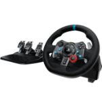 Logitech G G29 Aluminium, Black USB 2.0 Steering wheel + Pedals Analogue / Digital PC, PlayStation 4, PlayStation 5, Playstation 3
