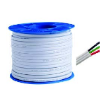 Electra 1.5mm White Twin and Earth Flat Cable x 100m Roll | Electra SRF3015V-100W