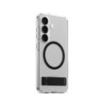 PanzerGlass CARE by ® Feature Case Transparent w. Black Kickstand & Qi Compatible Samsung Galaxy S25