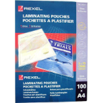 REXEL LAMINATING POUCHES A4 GLOSS 100 MICRON PACK 100