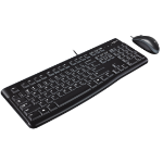 Logitech Desktop MK120 keyboard USB QWERTY US International Black