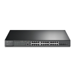 TP-Link JetStream TL-SG3428XMP network switch Managed L2+ Gigabit Ethernet (10/100/1000) Power over Ethernet (PoE) 1U Black