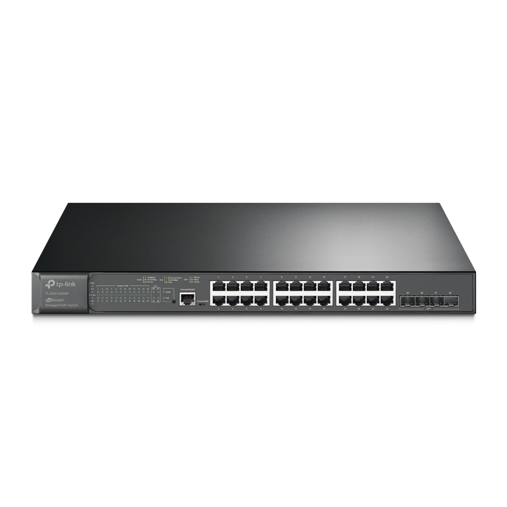 Image of TP-Link JetStream 24-Port Gigabit and 4-Port 10GE SFP+ L2+ Managed...
