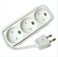 Microconnect White Gruelu3h015 Power Extension 1.5 M 3 Ac Outlet(S)