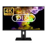 PIXL CM28F10 28 Inch 4K Monitor, LED Widescreen, 2160p, 5ms Response Time, 60Hz Refresh, HDMI / Display Port, 16.7 Million Colour Support, VESA Mount, Black Finish, 3 Year Warranty