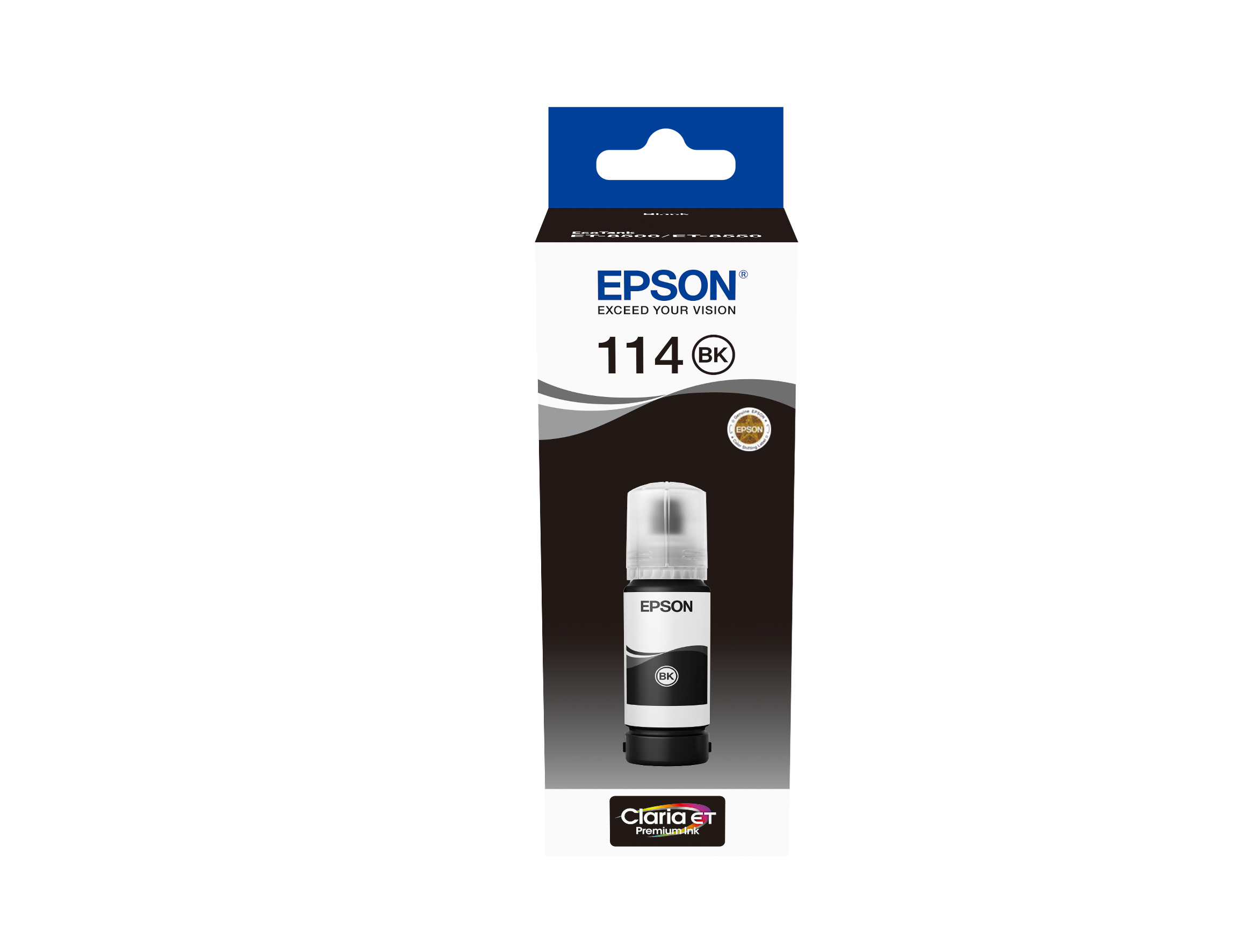 Image of Epson C13T07A140/114 Ink bottle black pigmented, 6.7K pages 2300...