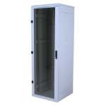 Triton 19" Rack 22U/ 600x800 Glass door Freestanding rack Grey