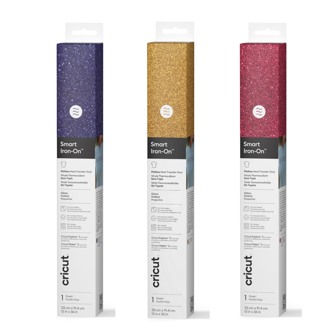 Cricut Smart Iron-On Glitter Matless Heat Transfer Vinyl (13 in x 36 i