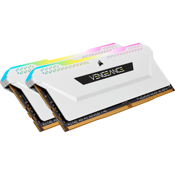Image of Corsair Vengeance RGB Pro CMH16GX4M2E3200C16W memory module 16 GB...