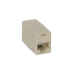 C2G RJ12 6-pin Modular Inline Coupler Straight-Through Beige