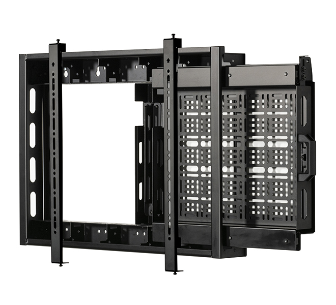 Image of B-Tech Flat Screen Wall Mount with Slide-Out AV Storage Tray (VESA...