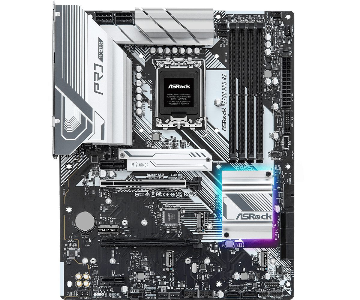 Image of Asrock Z790 Pro RS Intel Z790 LGA 1700 ATX
