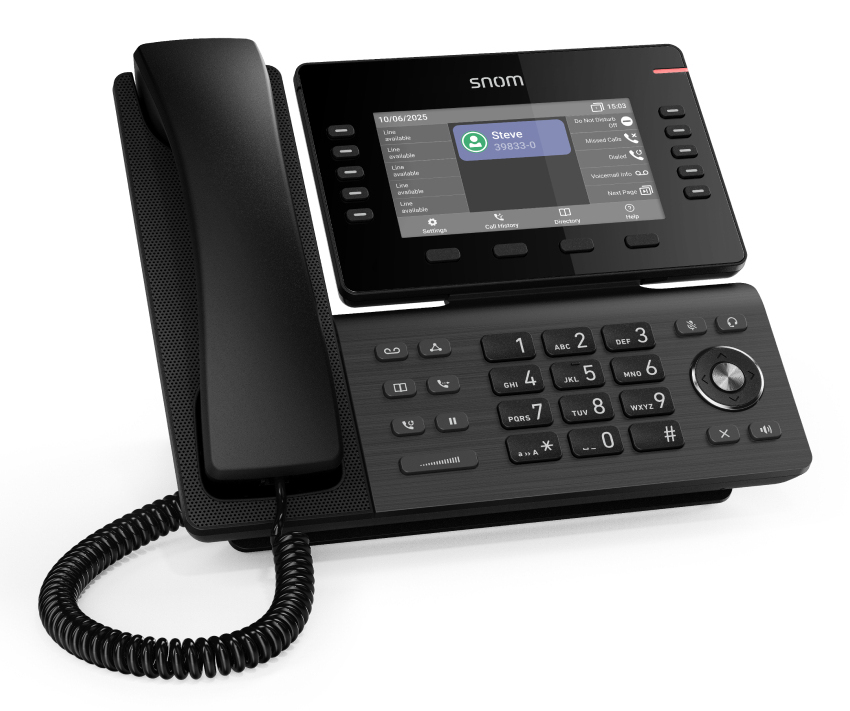 Snom D815WB IP phone Black IPS Wi-Fi