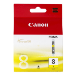 Canon 0623B026/CLI-8Y Ink cartridge yellow Blister Acustic Magnetic, 530 pages 13ml for Canon Pixma IP 3300/4200/6600/MP 960/Pro 9000