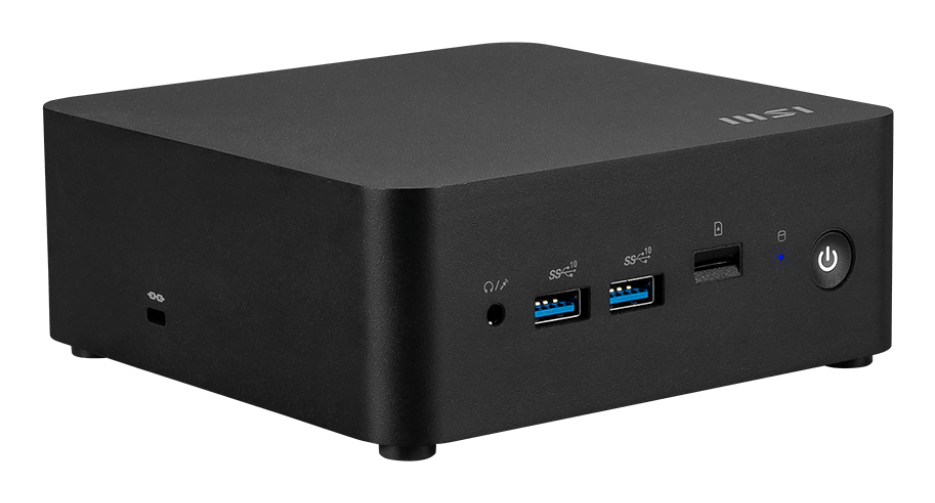MSI CUBI NUC AI 1UMG-018BEU PC/workstation barebone Mini PC Black 155H Intel SoC