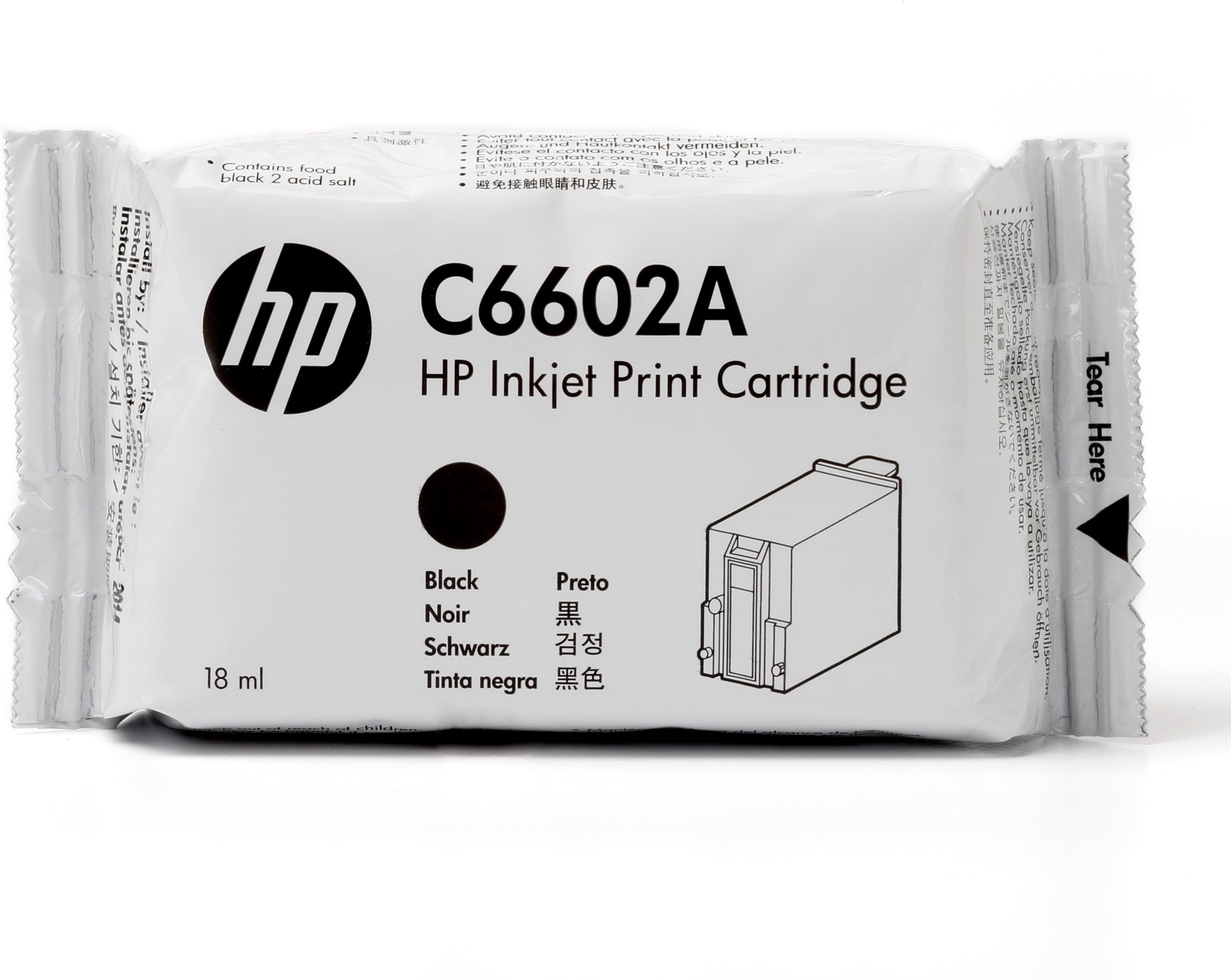 Photos - Ink & Toner Cartridge HP C6602A Printhead cartridge black 18ml for  Addmaster IJ 6000 