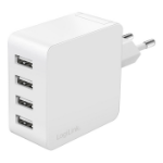 LogiLink PA0336W mobile device charger Universal White AC Fast charging Indoor