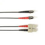 Black Box FOLZH50-002M-STSC-BK InfiniBand/fibre optic cable 2 m ST SC OM2 Zwart