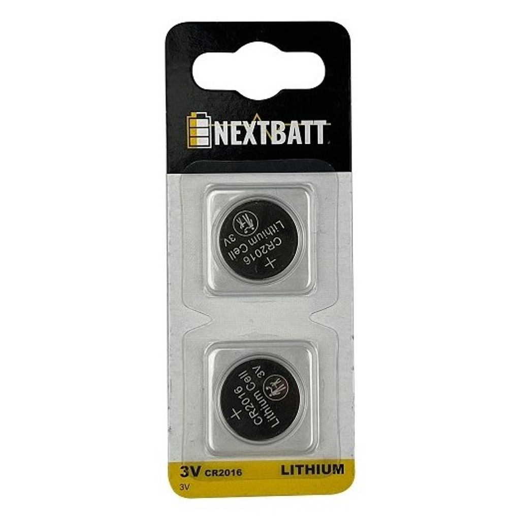EU Product - NextBatt Button Cell Battery CR2016, 3V - 2-pack thumbnail
