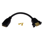 Cables Direct HDMI Stub (v1.4) HDMI cable 0.165 m HDMI Type A (Standard) Black