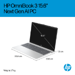 HP OmniBook 3 NGAI 15-fn0661nr 340 15.6" Full HD 16 GB DDR5-SDRAM
