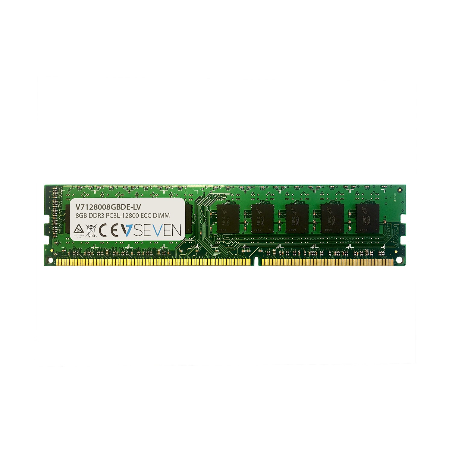 Image of V7 8GB DDR3 PC3L-12800 - 1600MHz ECC DIMM Server Memory Module -...
