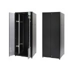 Videk 21u 800w x 800d Floor Cabinet Glass Front Wardrobe & Solid Rear Wardrobe Doors