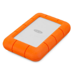LaCie Rugged Mini External Hard Drives 1 TB Orange, Silver
