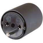 Brennenstuhl 1081592404 power plug adapter Black