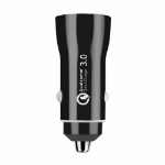 JLC Qualcomm Twin USB 3.0 Quick Charge Car Charger - Black
