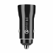 JLC Qualcomm Twin USB 3.0 Quick Charge Car Charger - Black