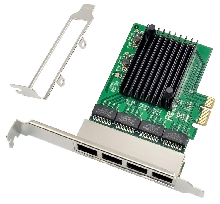 ProXtend PCIe X1 Quad RJ45 Gigabit Ethernet NIC