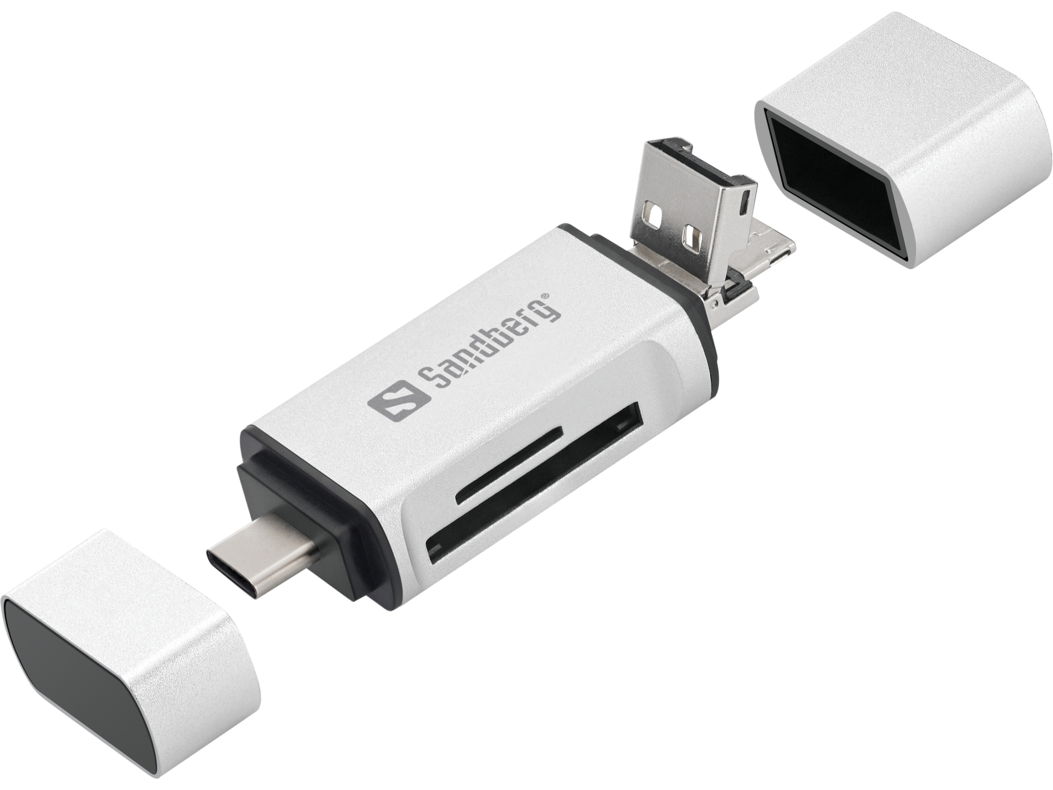 Image of Sandberg Card Reader USB-C+USB+MicroUSB