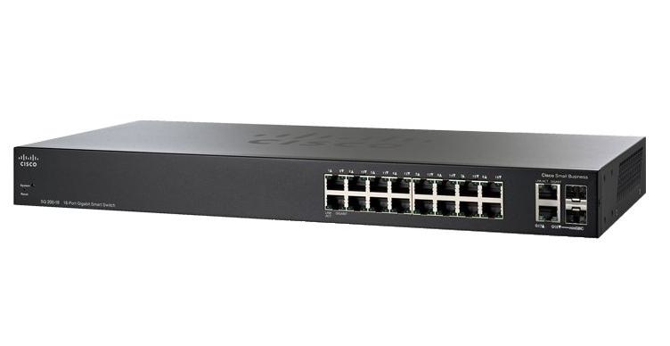 Cisco SG250-18 Managed L2/L3 Gigabit Ethernet (10/100/1000) 1U Black
