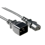 ACT Netsnoer C13 - C20 zwart 1 m