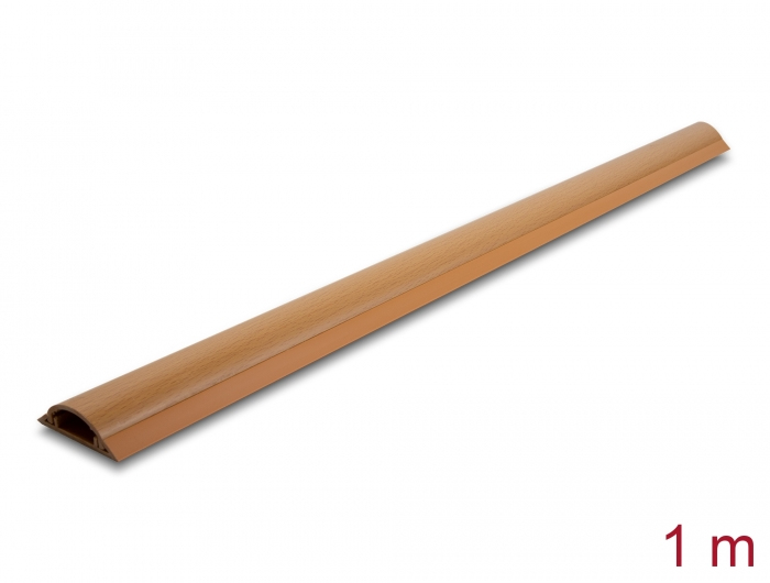 DeLOCK Cable Duct self-adhesive 50 x 13 mm - length 1 m wood look